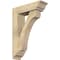 Ekena Millwork Legacy Traditional Rough Sawn Bracket w/ Offset Brace, Douglas Fir, 6"W x 20"D x 28"H BKT0604X20X28LEC01RDF - alternate 1